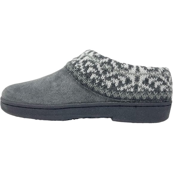 Women's Elegant Knit Scuff Slippers with Soft Fur Lining - Ideal Gift, Size 6 - Picture 4 of 4